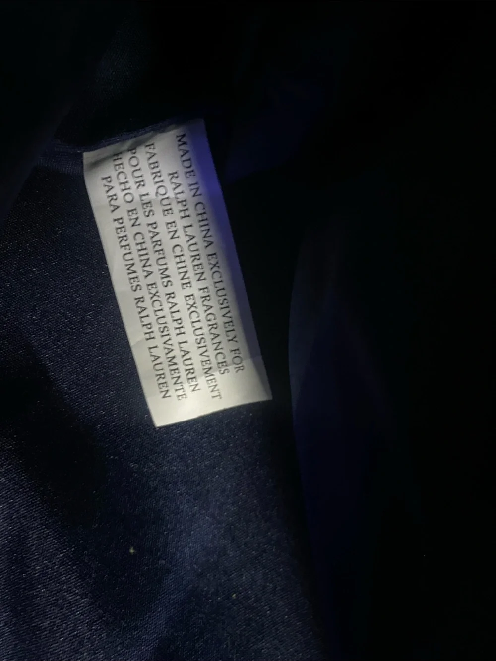 Polo by Ralph Lauren Navy and White Canvas Duffel